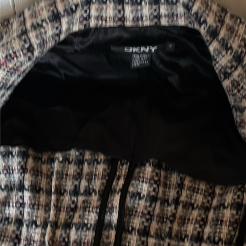 DKNY Multicolor Tweed Jacket